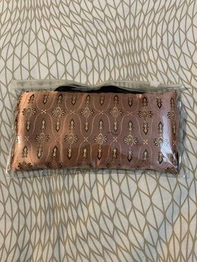 Luxury Rose Gold Embroidered Eye Mask for Women